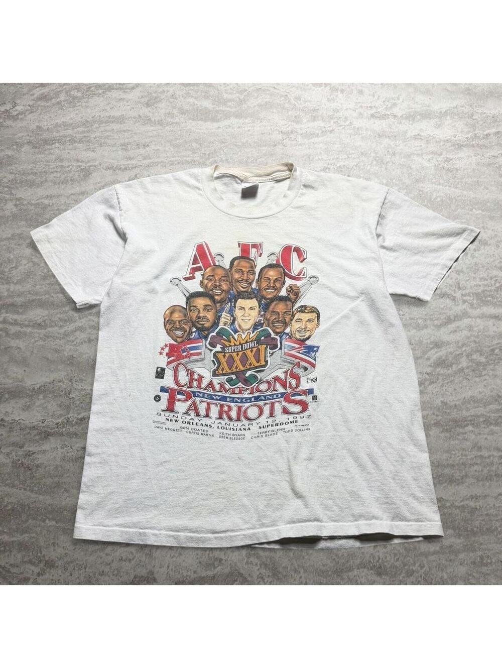 Vintage 1996 New England Patriots AFC Champions T-Shirt XL